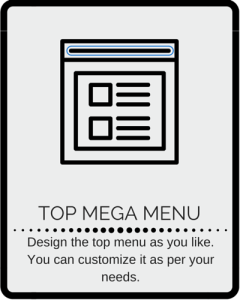 Top mega menu