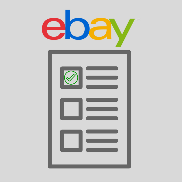 eBay seller checklist To Keep